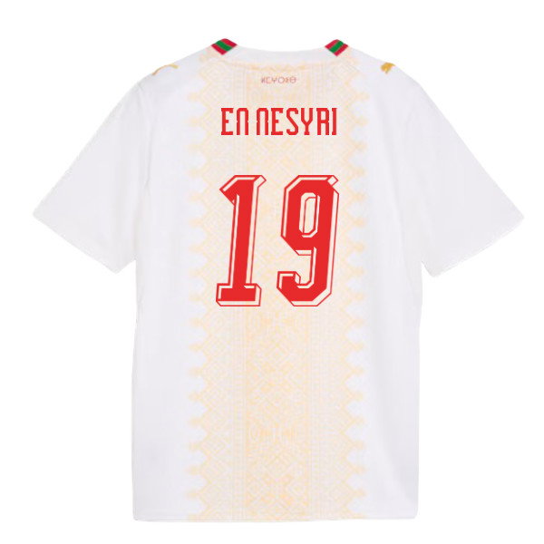 2026-2027 Morocco Away Shirt (Kids) (En Nesyri 19)-SoccerKits Hub | Buy Soccer Jerseys Online